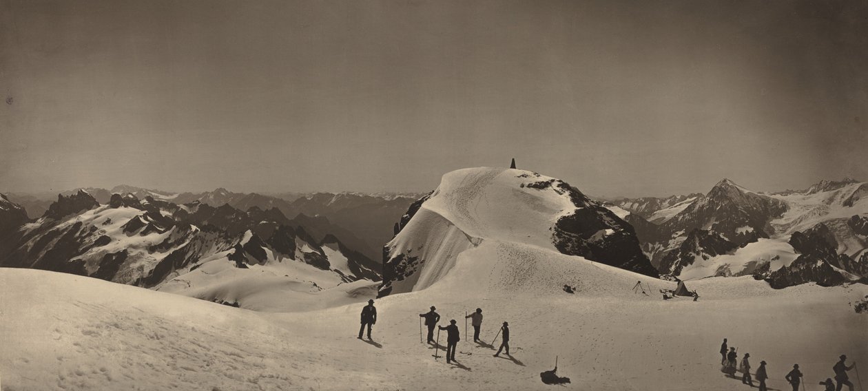 Szczyt Mont Titlis, Szwajcaria, 1866. autorstwa Adolphe Braun