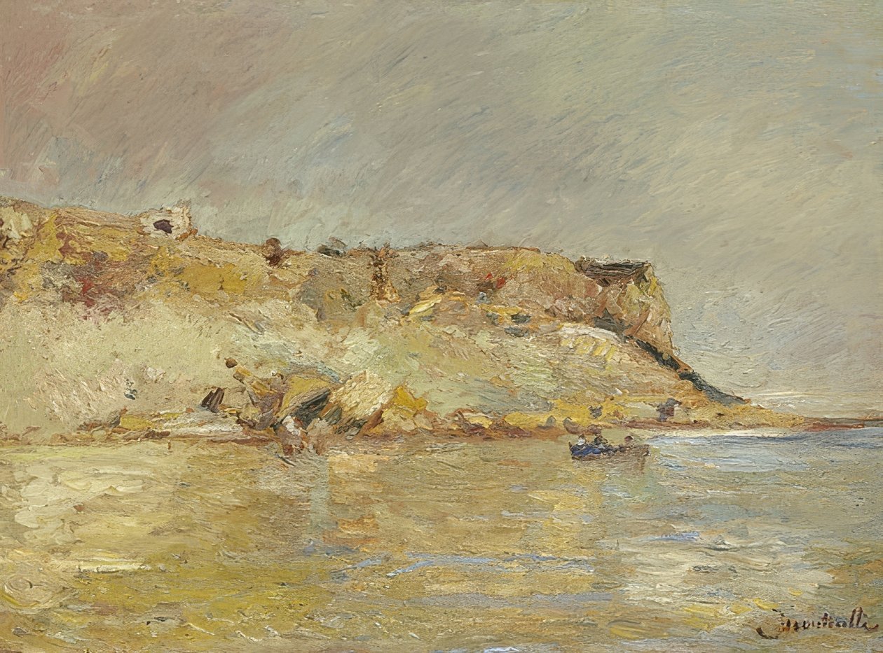 Wybrzeże Skaliste. 1870-80 autorstwa Adolphe Joseph Thomas Monticelli