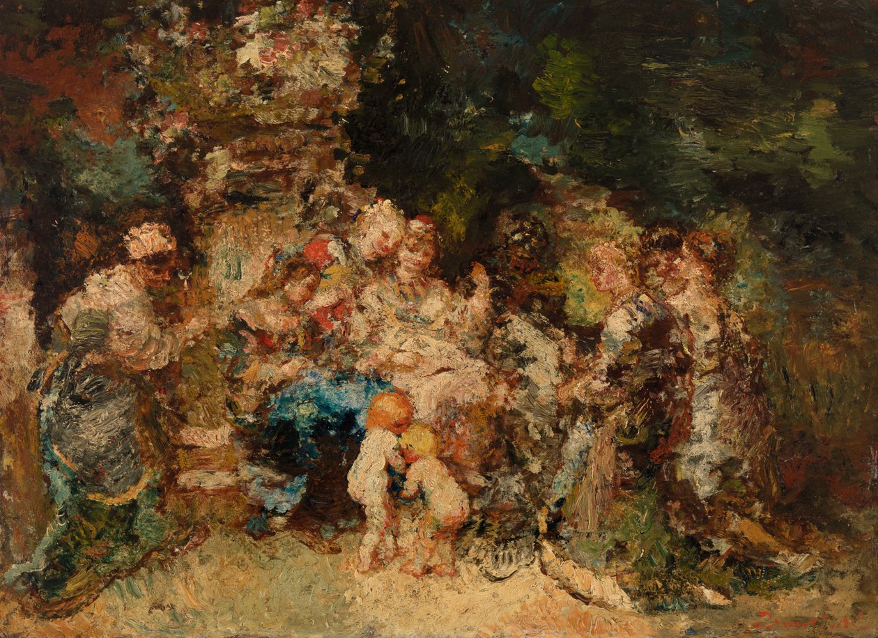 Hołd autorstwa Adolphe Joseph Thomas Monticelli