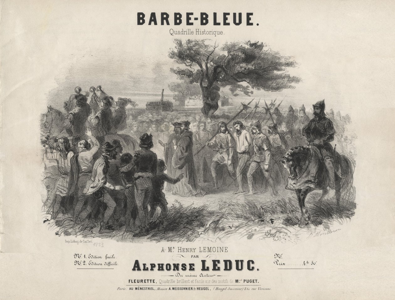 Alphonse Leduc - Bluebeard, historyczny quadrille autorstwa Adolphe Mouilleron