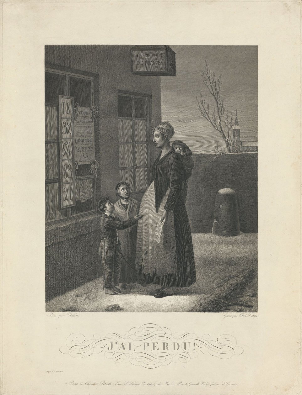 Przegrałem!, 1824 autorstwa Adolphe Roehn