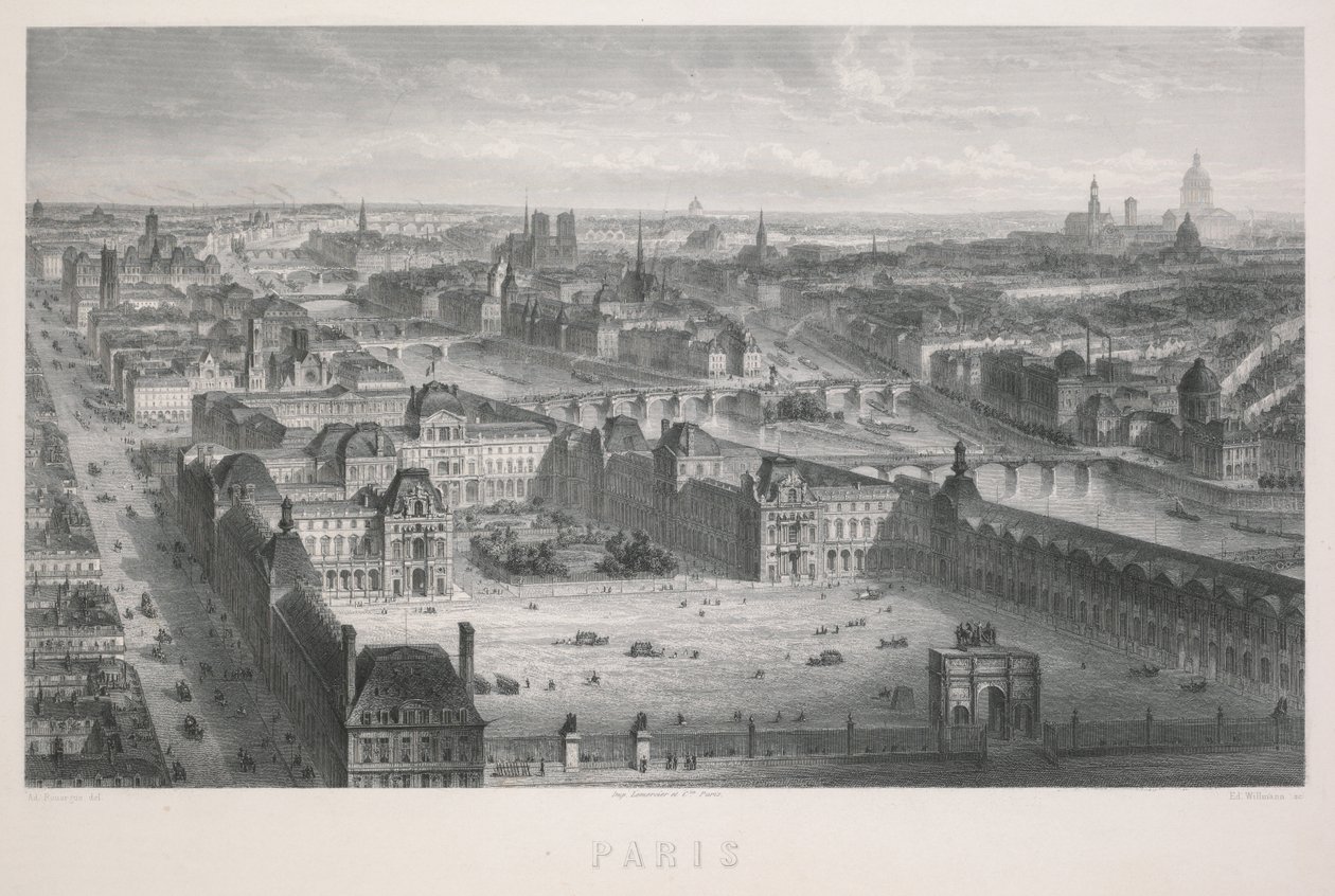 Paryż autorstwa Adolphe Rouargue