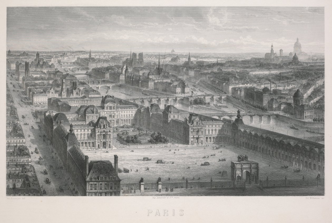 Paryż. autorstwa Adolphe Rouargue