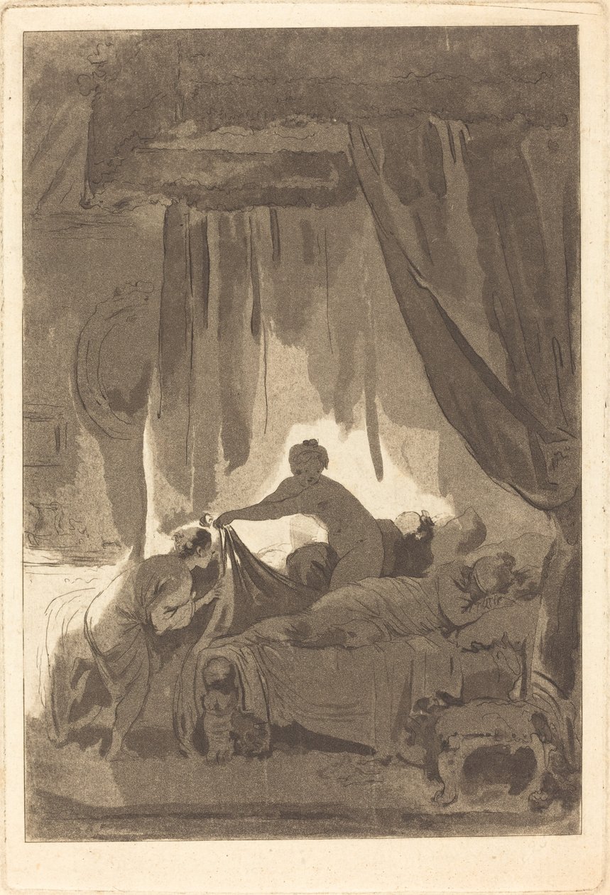 Mona Lisa autorstwa Adolphe Théodore Jules Martial Potémont after Jean Honoré Fragonard