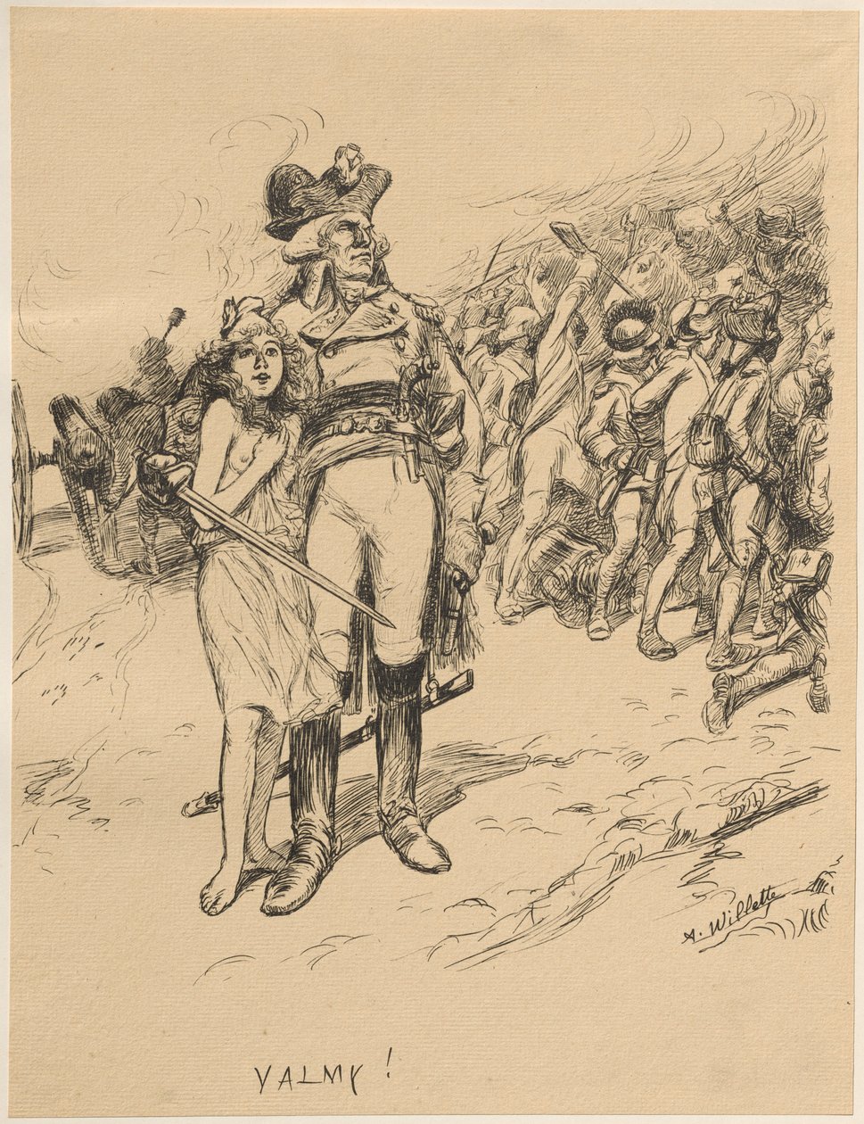 Walmy, 1899. autorstwa Adolphe Leon Willette