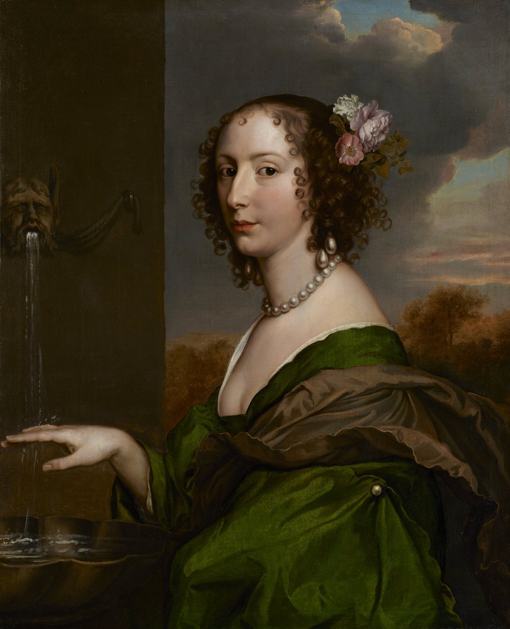 Portret Lucy Hay (z domu Percy), hrabina Carlisle (1599 - 05 listopada 1660) autorstwa Adriaen Hanneman
