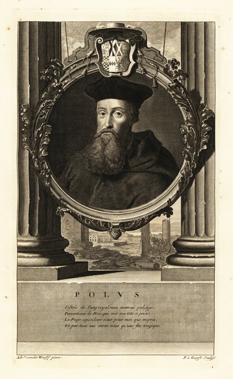 Reginald Polak (1500-1558) (ryc.) autorstwa Adriaan van der (after) Werff