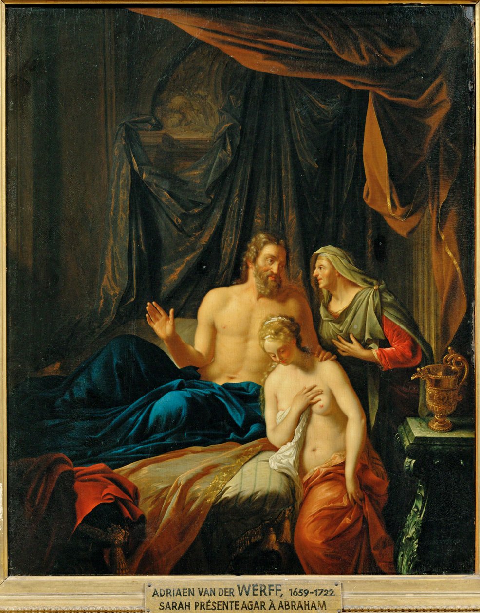 Sara przedstawia Hagar Abrahamowi ... autorstwa Adriaan van der Werff