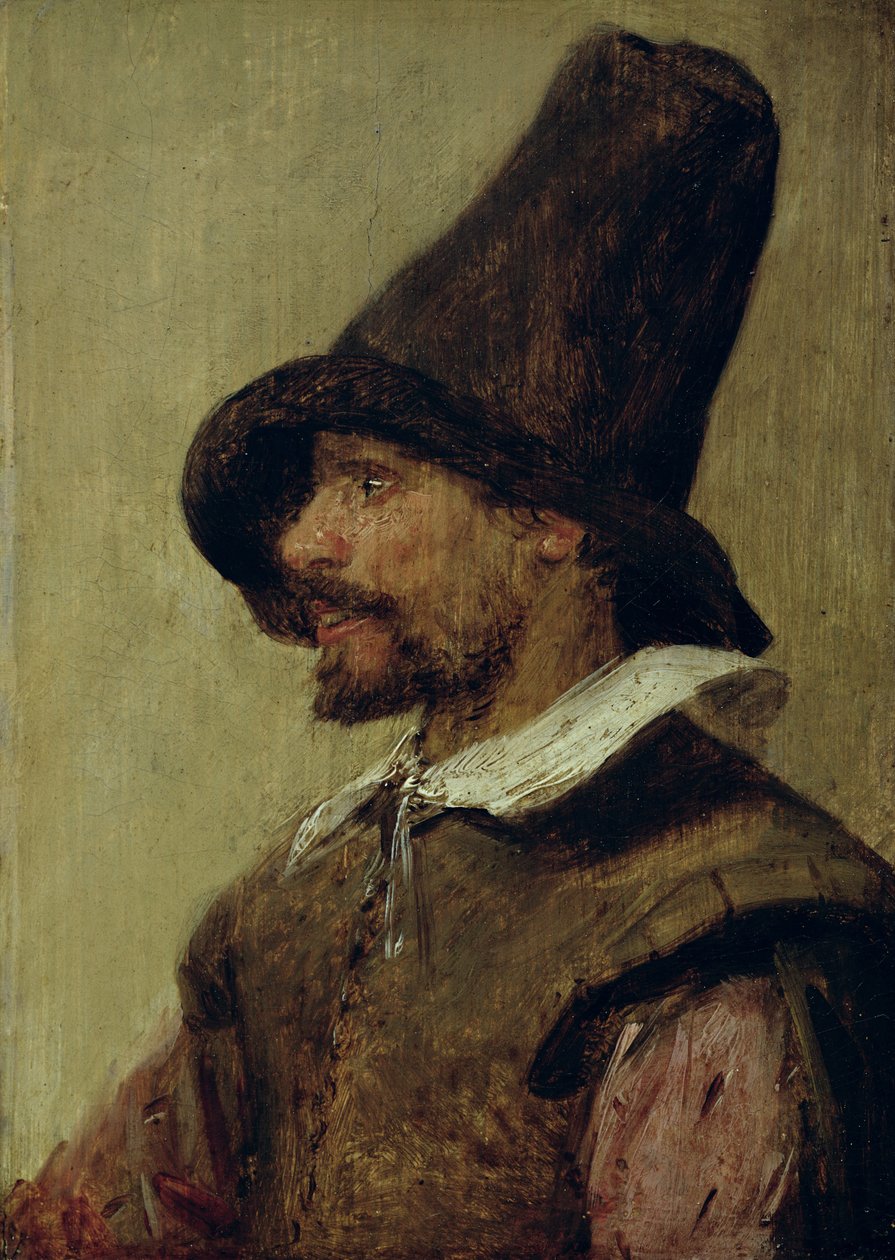 Portret mężczyzny autorstwa Adriaen Brouwer