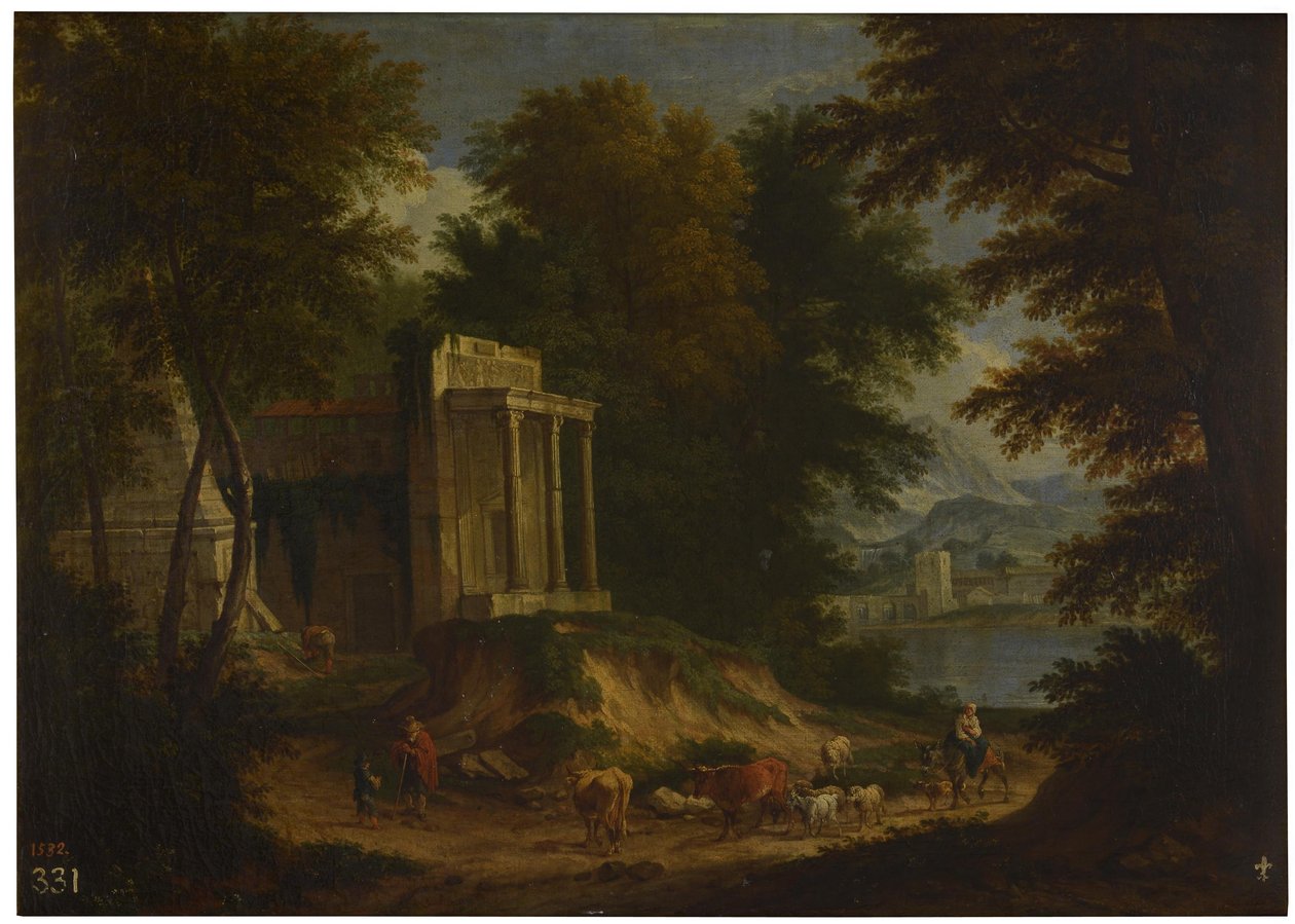 Krajobraz z ruinami autorstwa Adriaen Frans Boudewyns