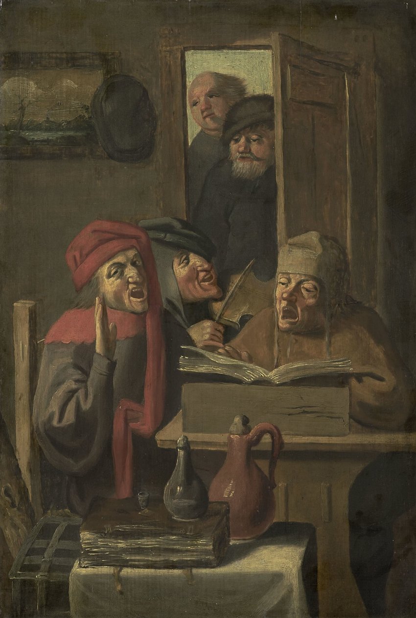 Firma muzyczna autorstwa Adriaen Brouwer (manner of)