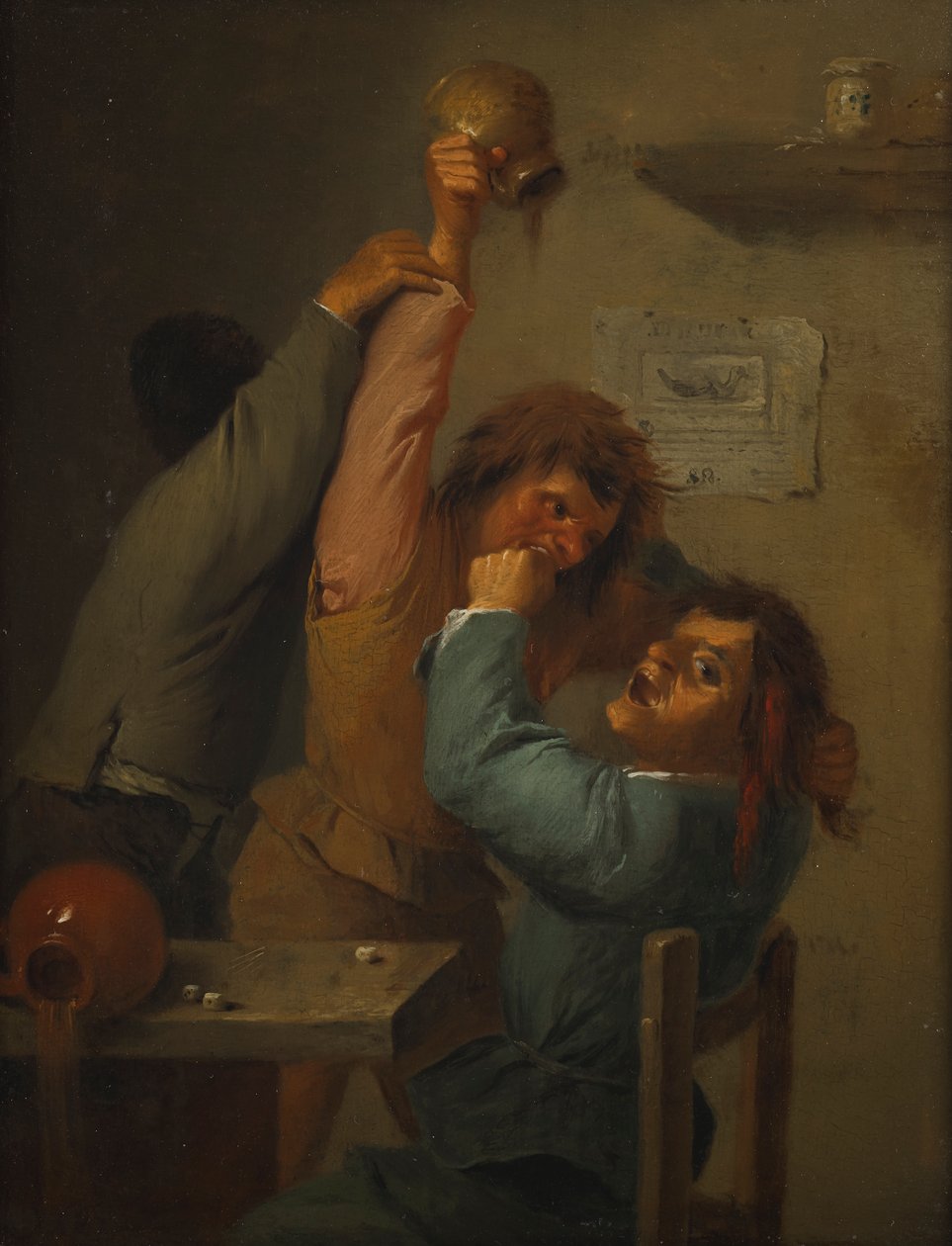 scena picia autorstwa Adriaen Brouwer