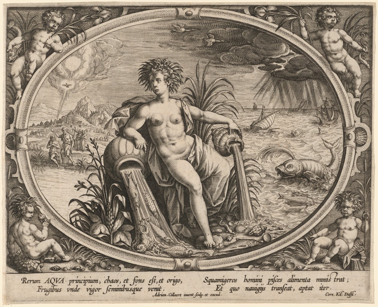 Aqua (Woda) autorstwa Adriaen Collaert