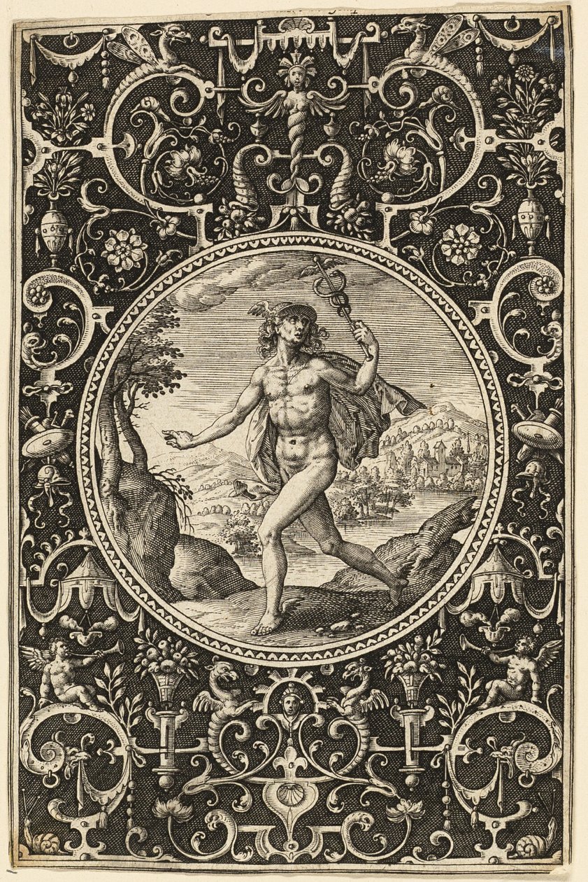 Merkury autorstwa Adriaen Collaert