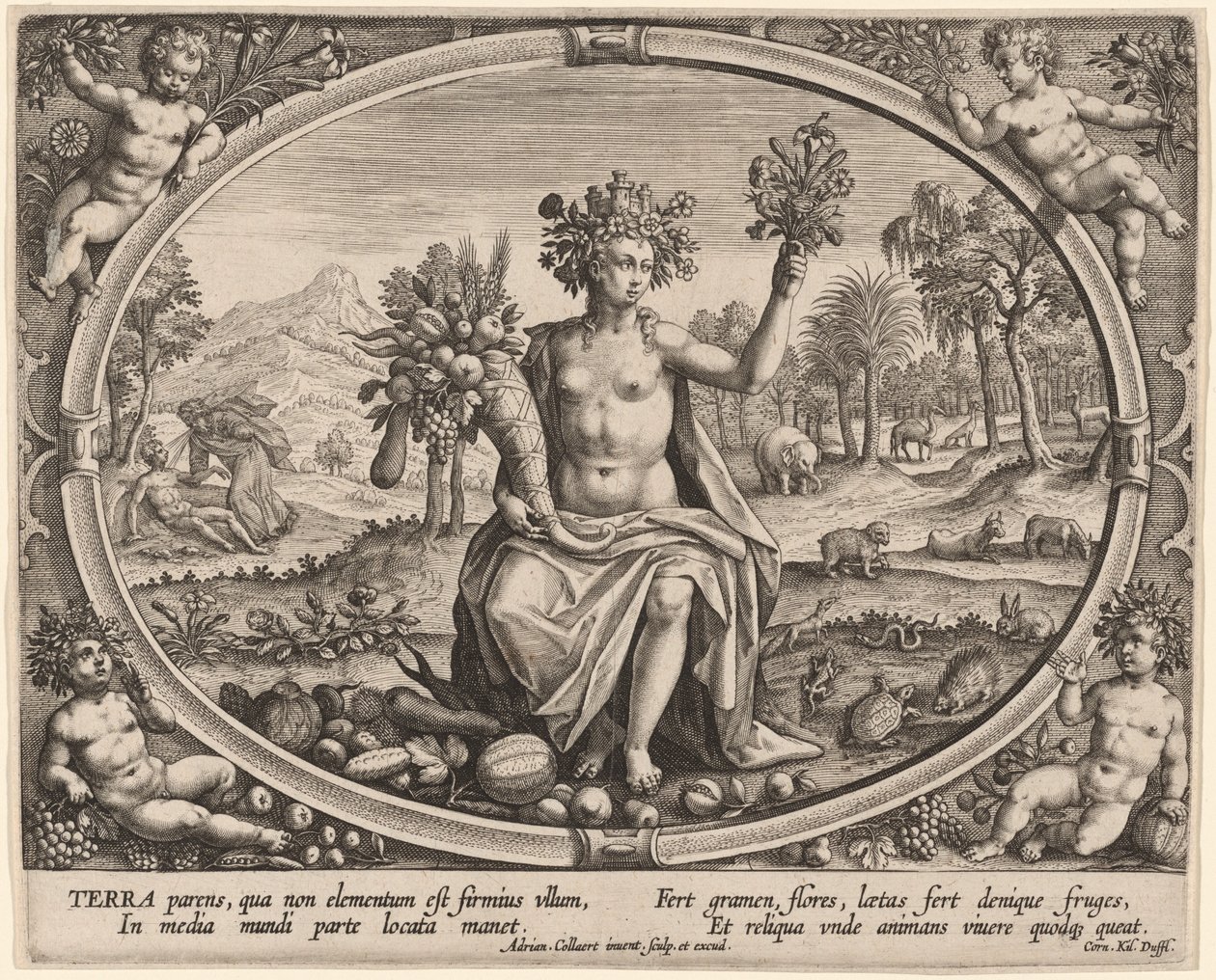 Terra (Ziemia) autorstwa Adriaen Collaert