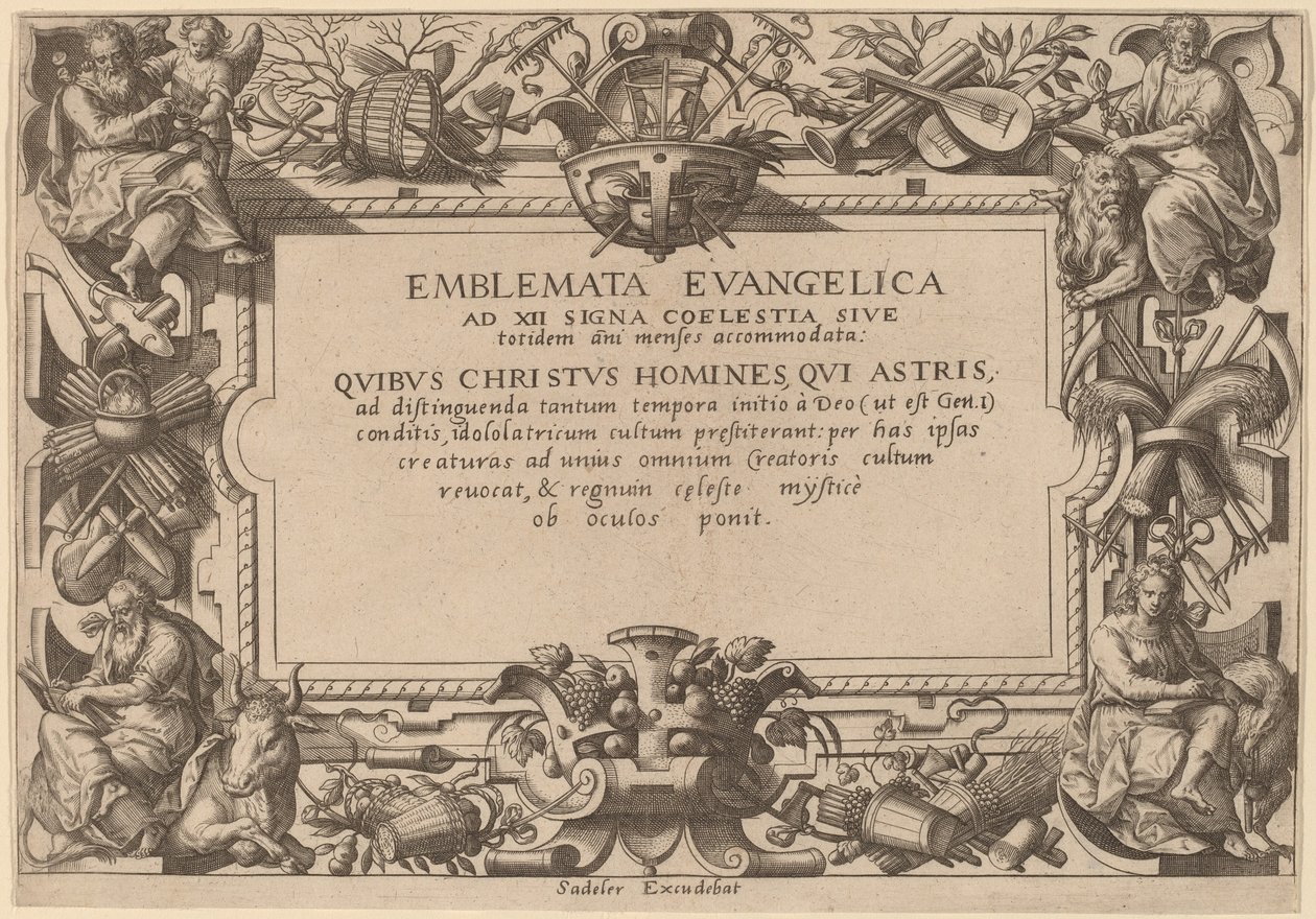 Strona tytułowa autorstwa Adriaen Collaert after Hans Bol