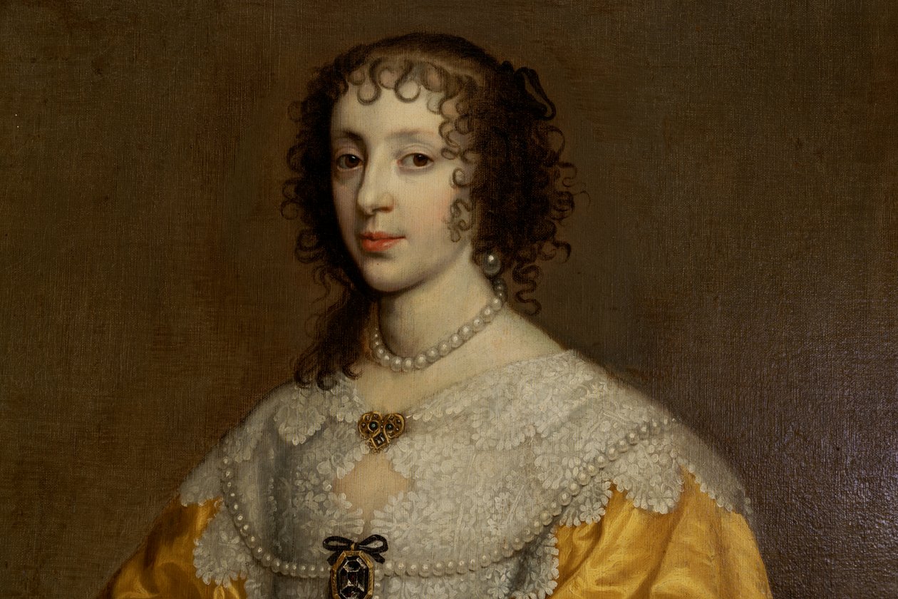 Henrietta Maria, królowa Karola I (1609-1680) autorstwa Adriaen Hanneman