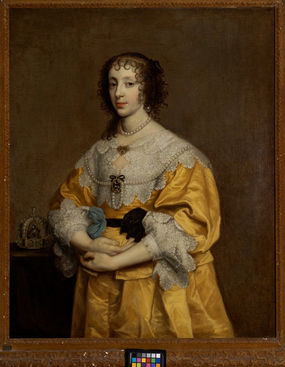 Henrietta Maria, królowa Karola I (1609-1680) autorstwa Adriaen Hanneman