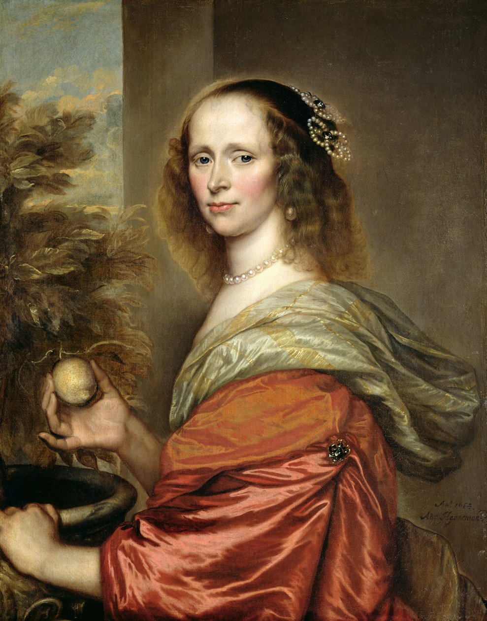 Portret kobiety autorstwa Adriaen Hanneman