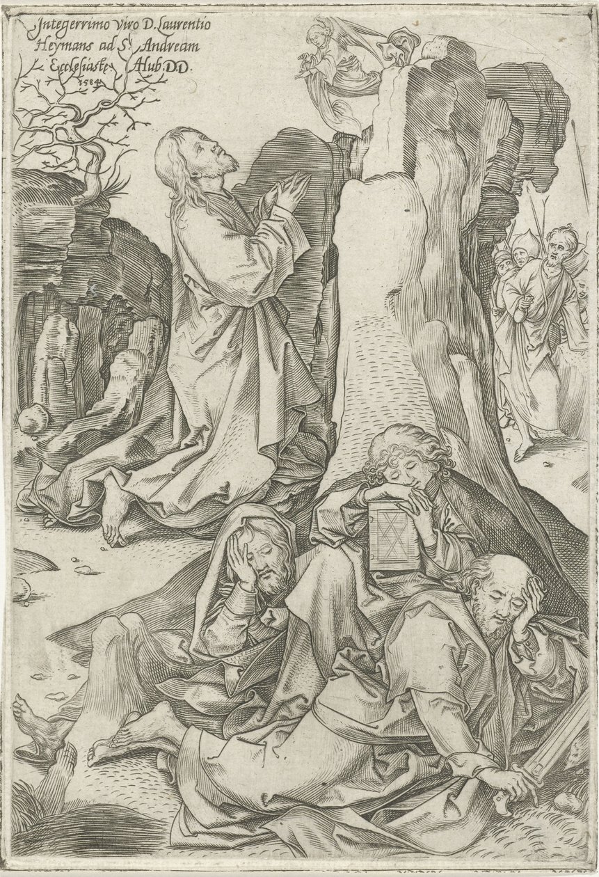 Chrystus w Ogrodzie Getsemani autorstwa Adriaen Huybrechts (I)