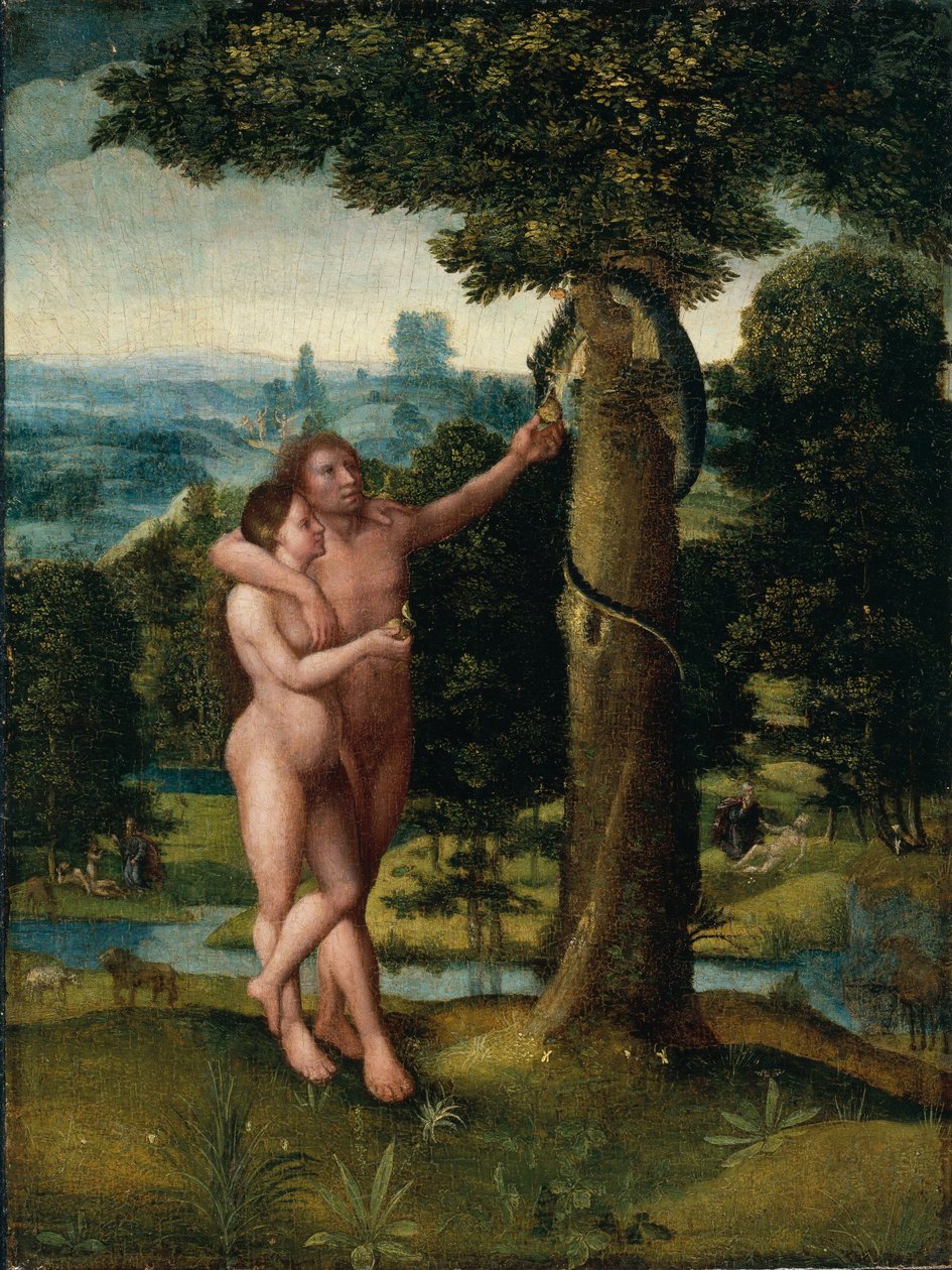Adam i Ewa autorstwa Adriaen Isenbrandt