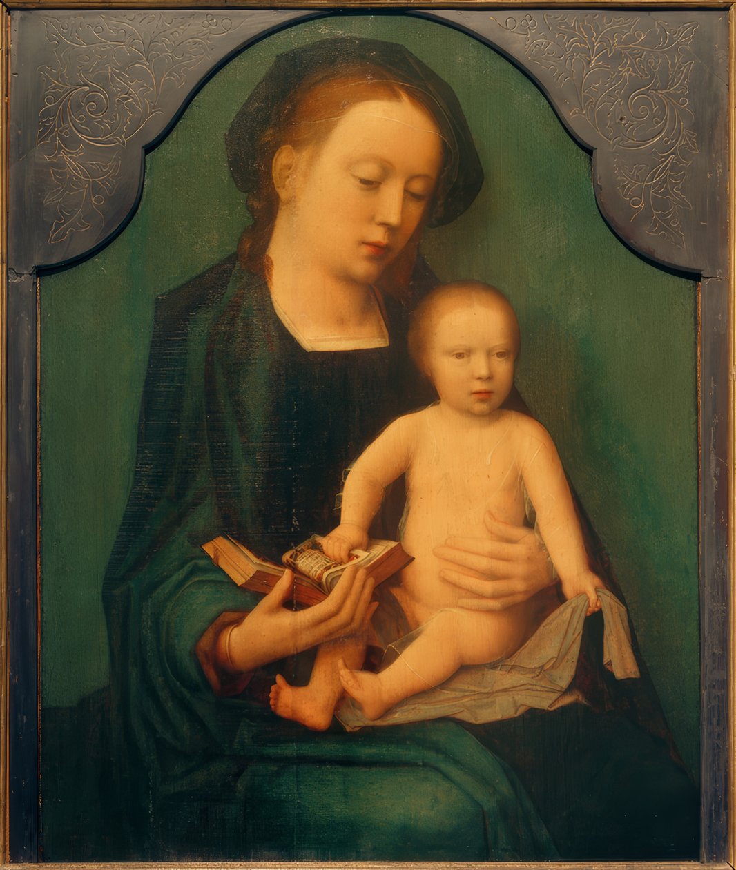 Siedząca Matka Boża z Dzieciątkiem Jezus autorstwa Adriaen Isenbrandt