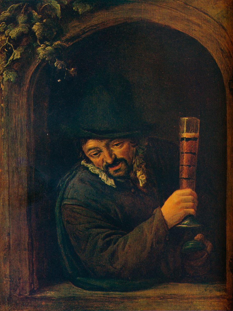 Chłop przy oknie, c1658 autorstwa Adriaen Jansz. van Ostade