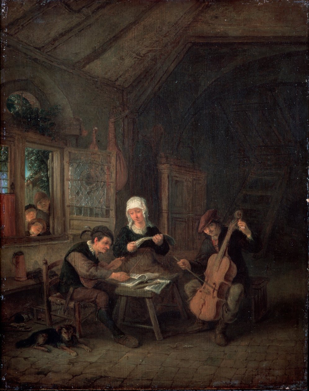 Muzycy wiejscy, 1645 autorstwa Adriaen Jansz. van Ostade