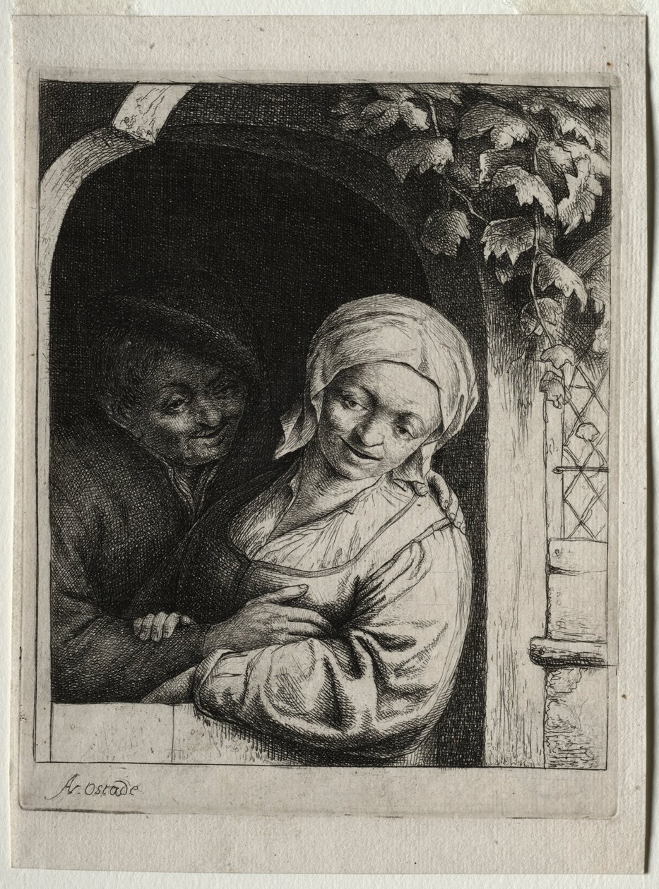Romans wiejskiej tkliwości. autorstwa Adriaen Jansz. van Ostade