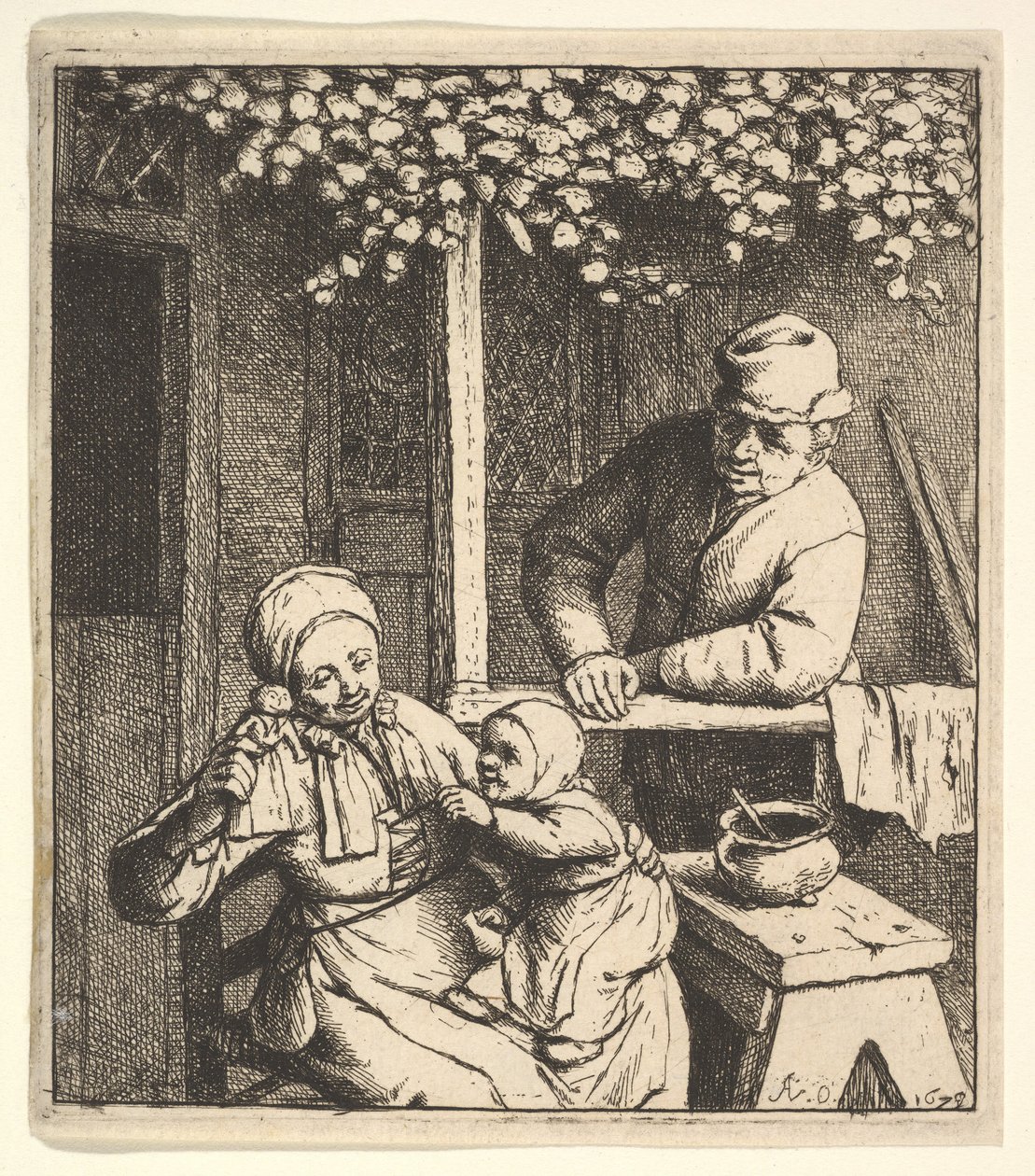 Lalka, 1610-85. autorstwa Adriaen Jansz. van Ostade