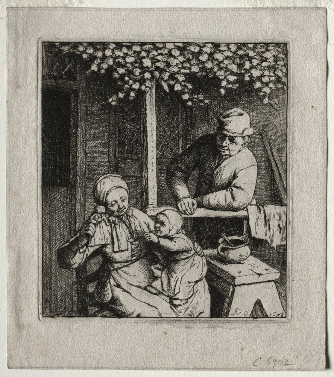 Lalka, 1678. autorstwa Adriaen Jansz. van Ostade