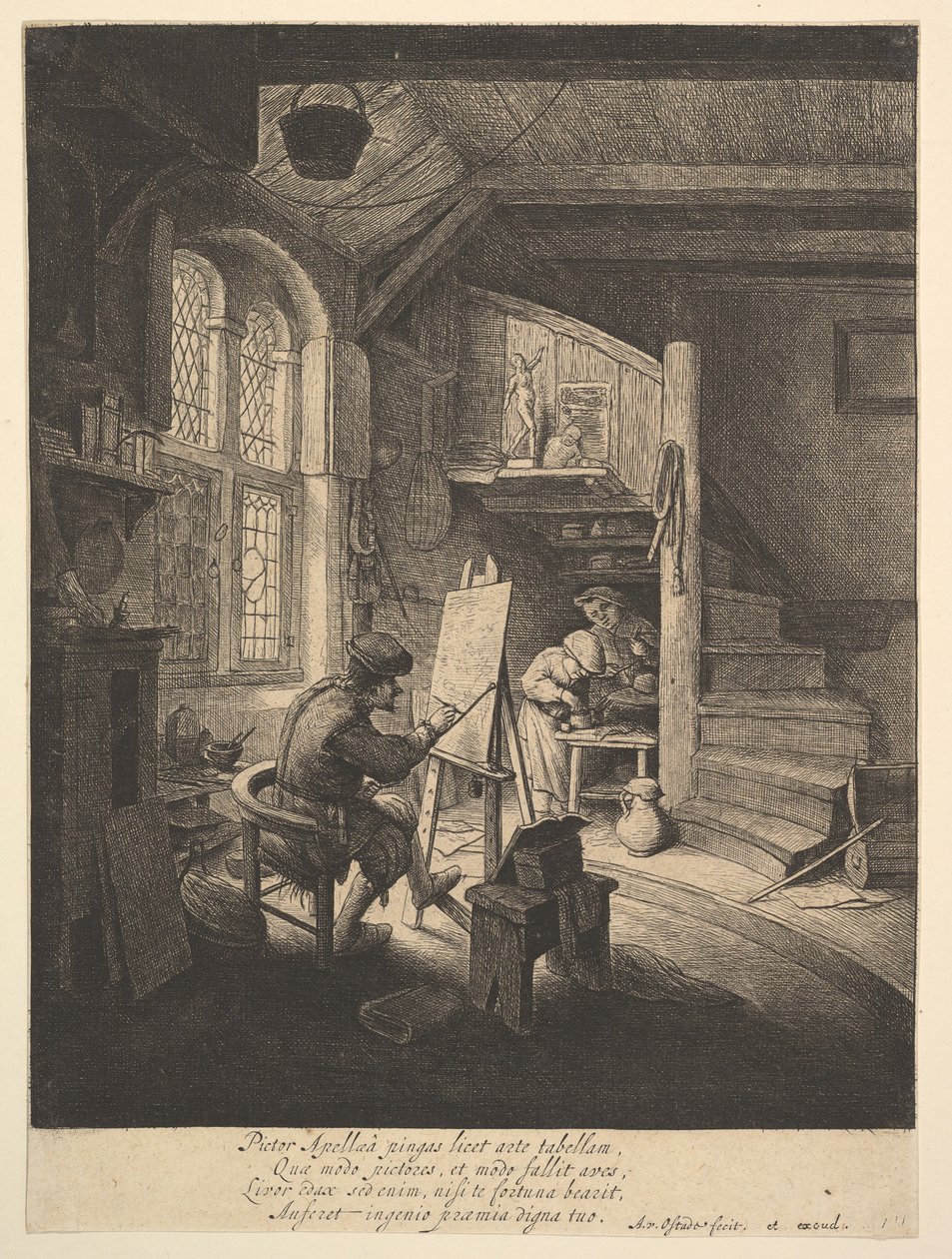 Malarz, 1610-85. autorstwa Adriaen Jansz. van Ostade