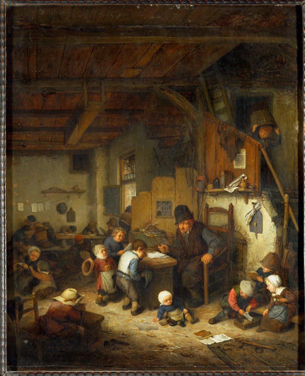 The Schoolmaster ... autorstwa Adriaen Jansz. van Ostade