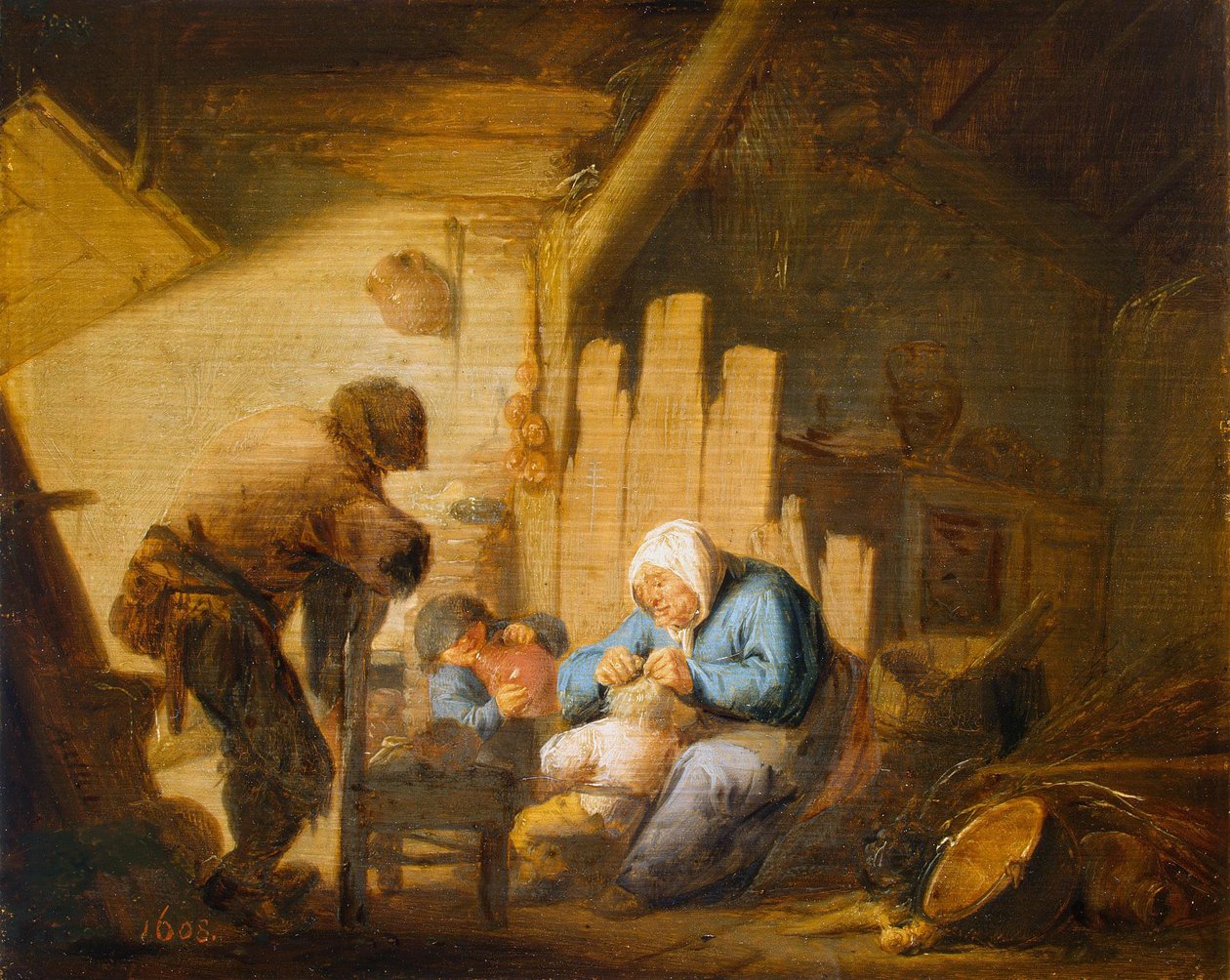 Zmysł wzroku autorstwa Adriaen van Ostade