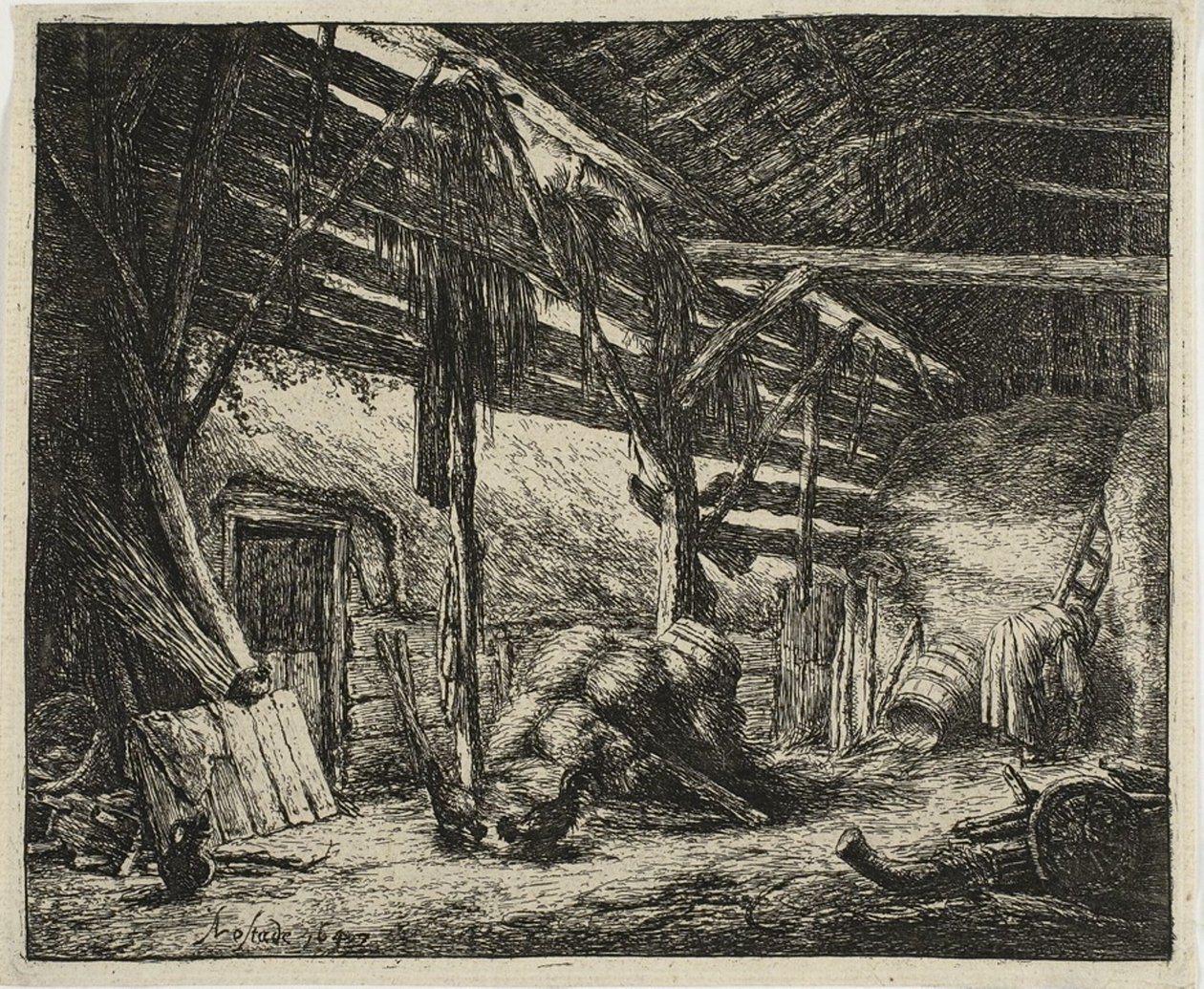 Stodoła autorstwa Adriaen van Ostade