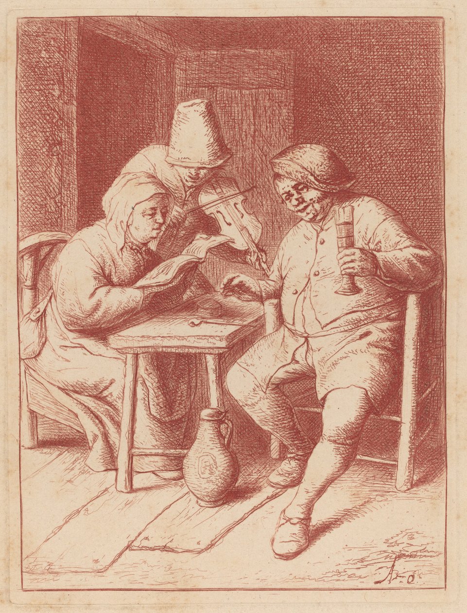 Koncert autorstwa Adriaen van Ostade