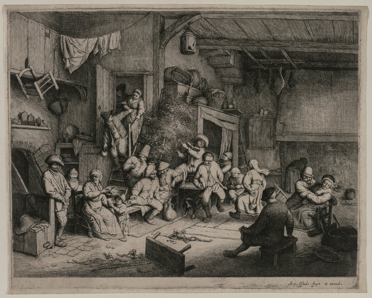 Taniec w karczmie autorstwa Adriaen van Ostade