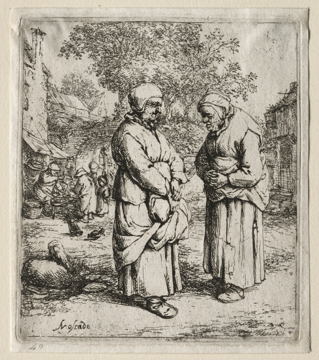 Dwie plotki autorstwa Adriaen van Ostade