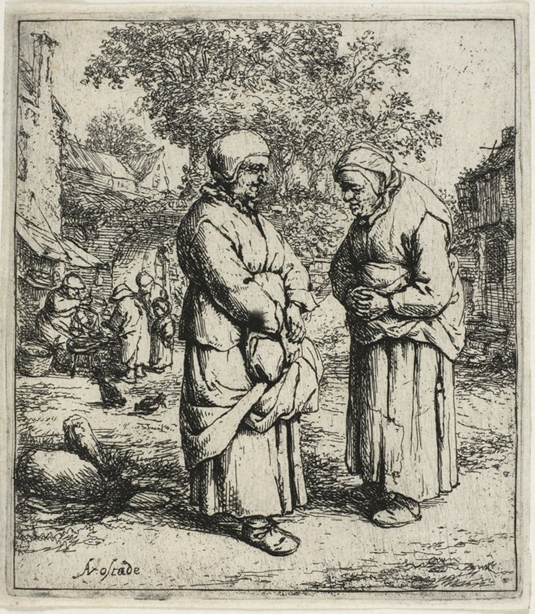 Dwie plotki autorstwa Adriaen van Ostade