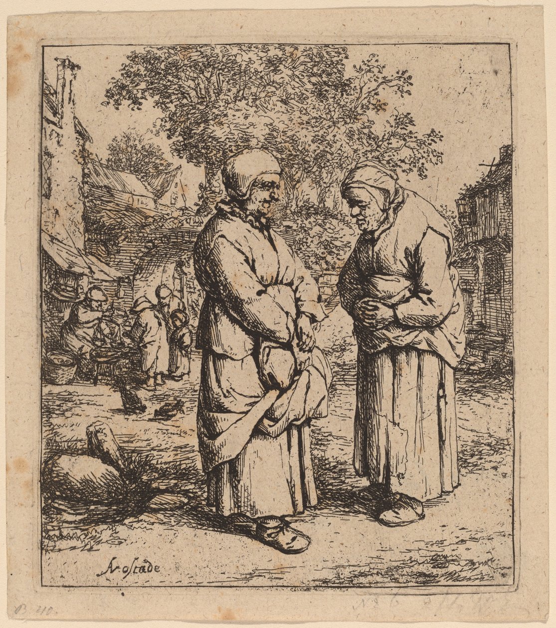 Dwie plotki autorstwa Adriaen van Ostade