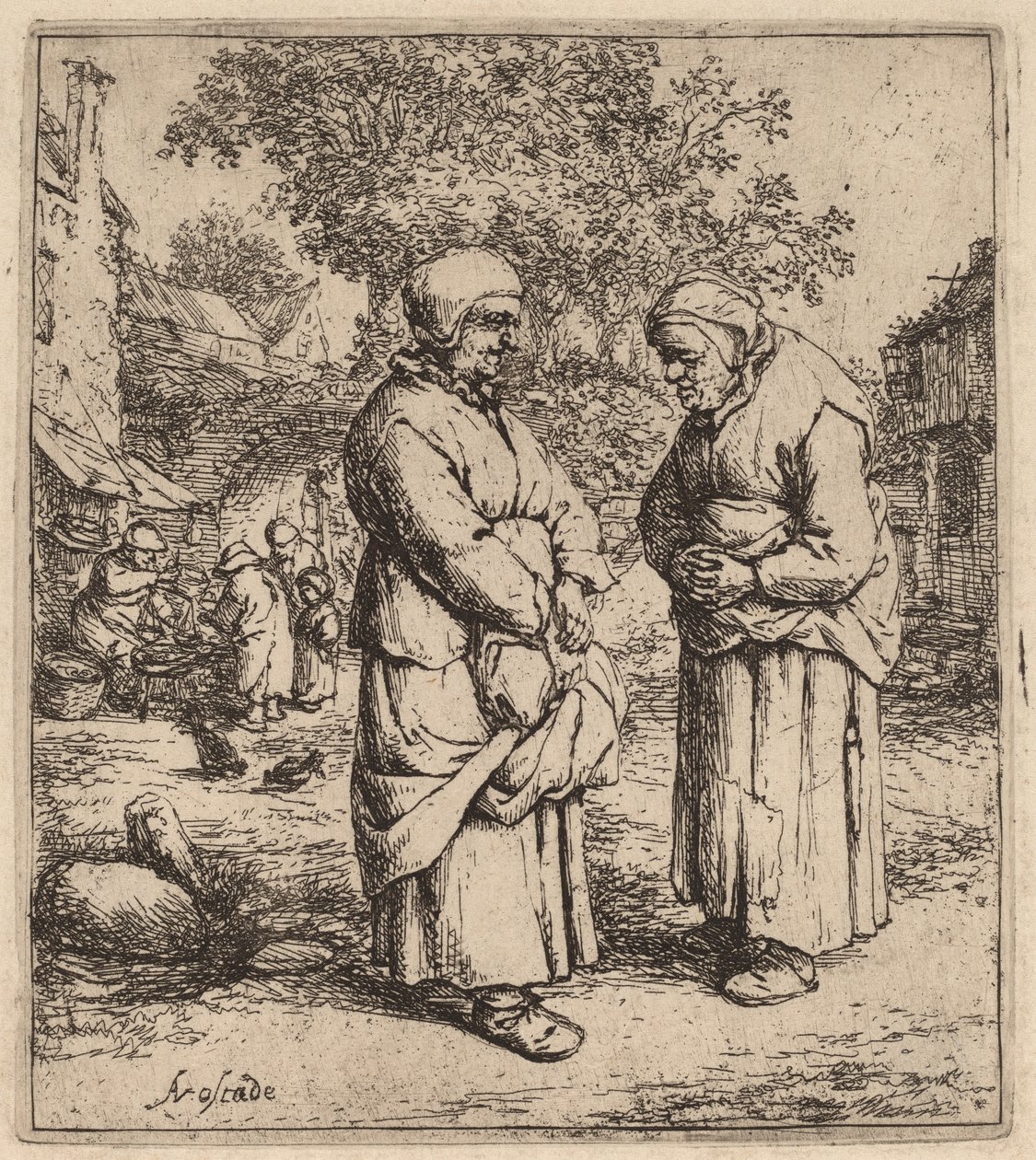 Dwie plotki autorstwa Adriaen van Ostade