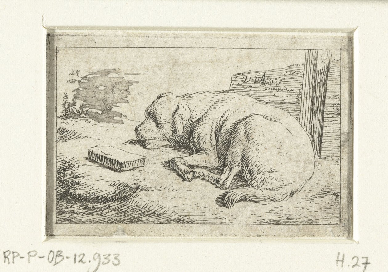 śpiący Pies autorstwa Adriaen van de Velde