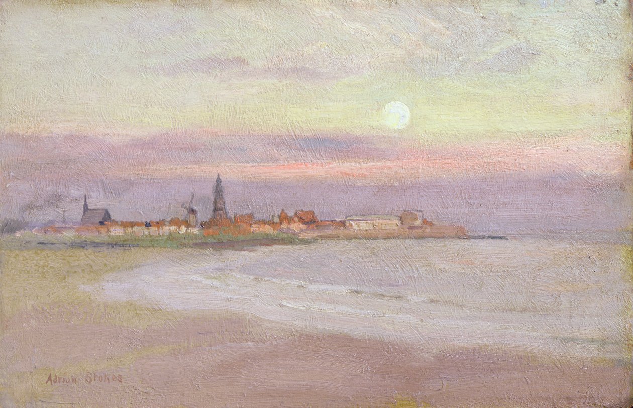 Wieś we Fryzji, 1900 r. autorstwa Adrian Scott Stokes