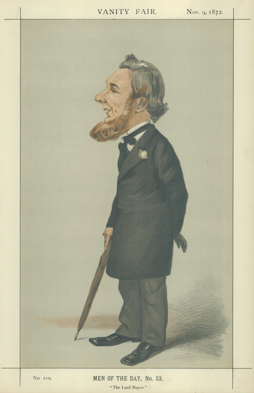Sir Sydney Hedley Waterlow (kolorowa litografia) autorstwa Adriano Cecioni