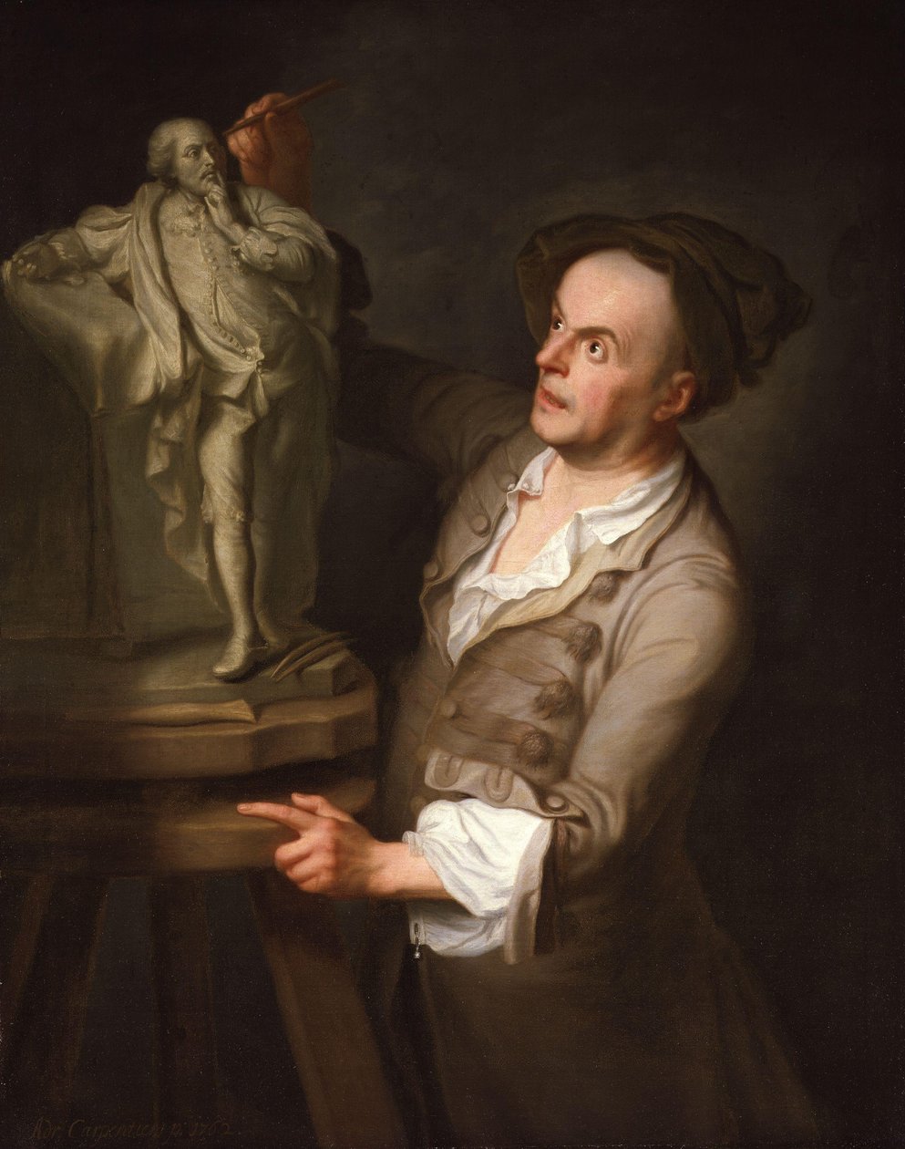 Louis François Roubiliac 1702-1762 autorstwa Adrien Carpentiers