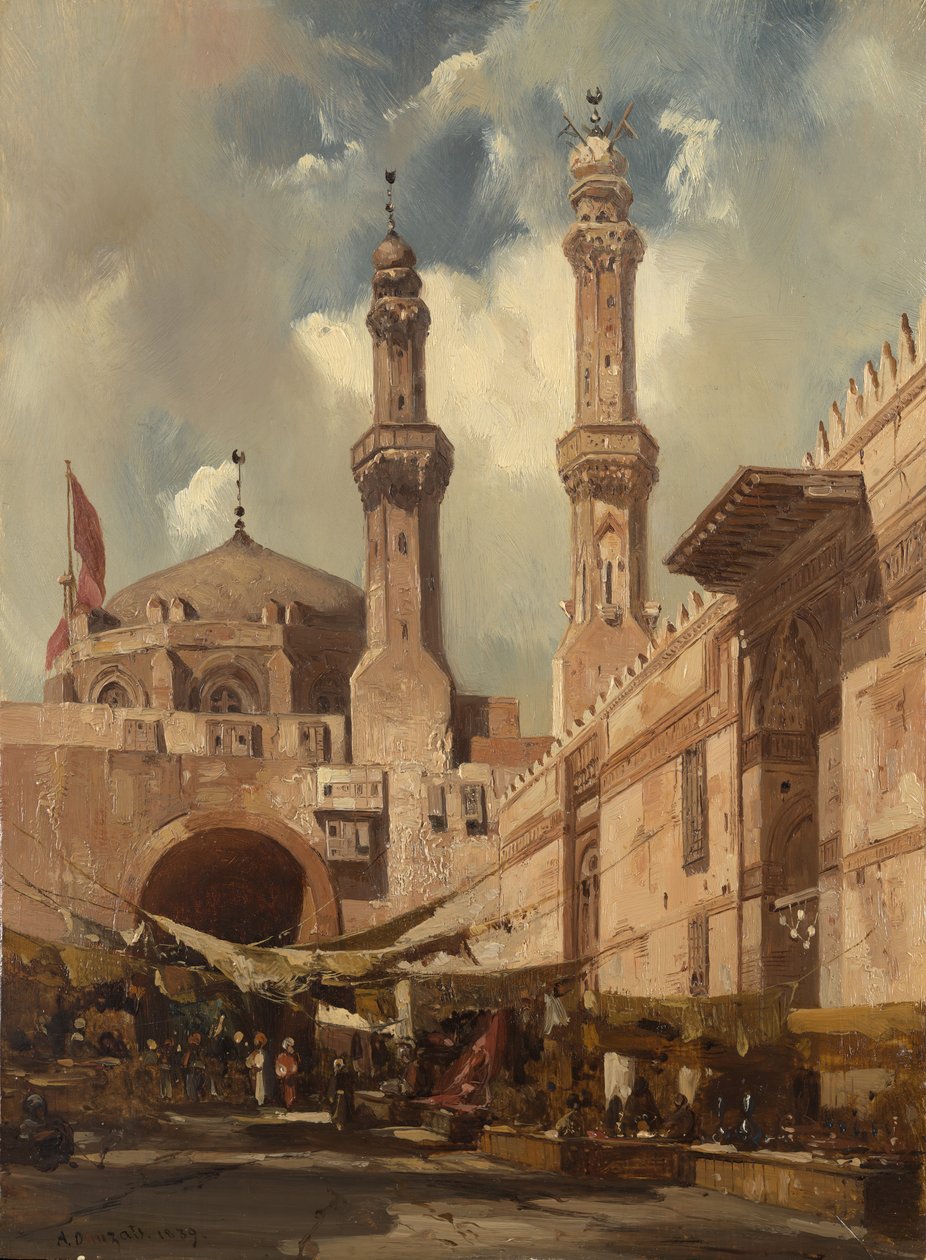 Bazar w Kairze, 1839. autorstwa Adrien Dauzats
