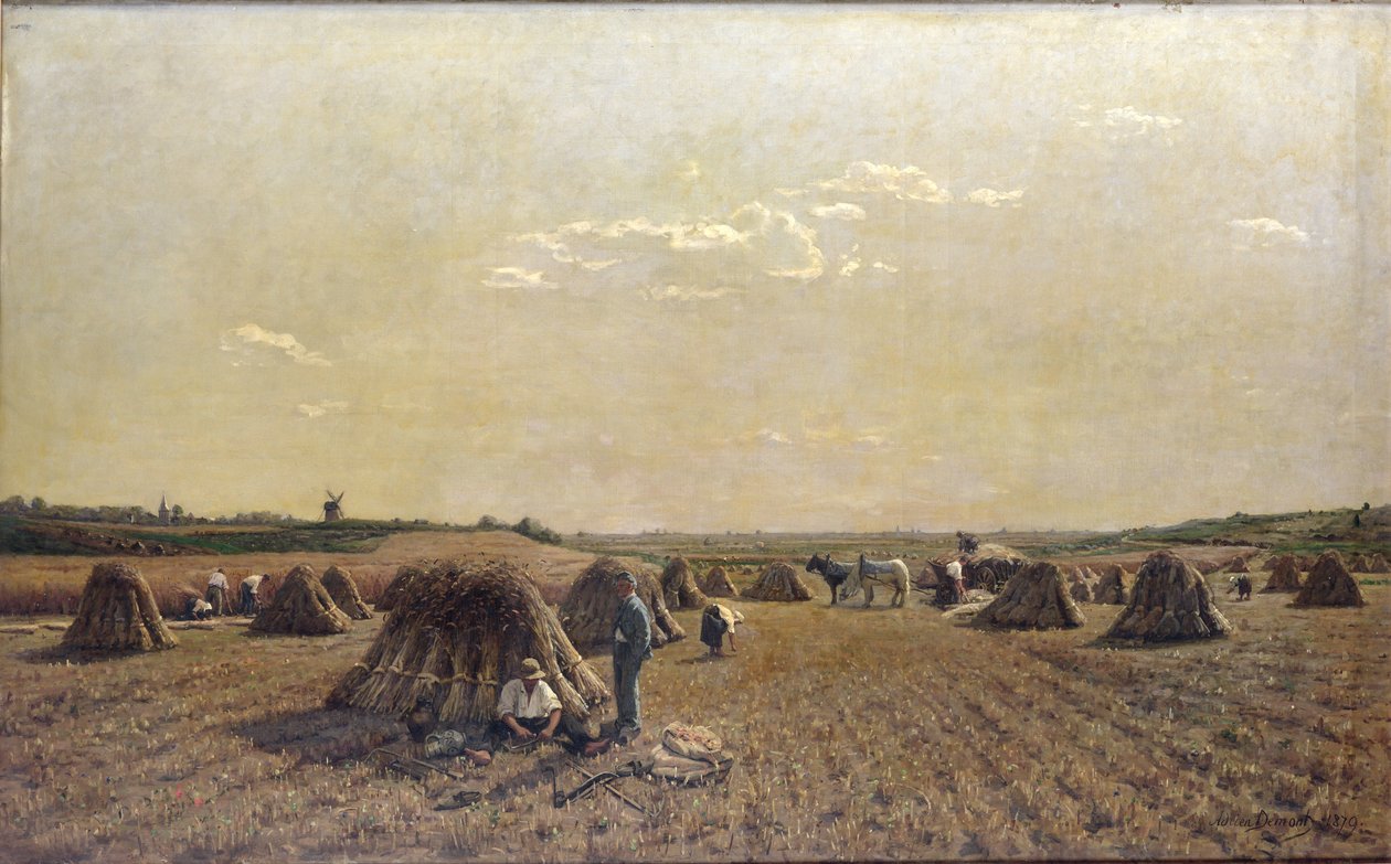 Scena żniwa, 1879 autorstwa Adrien Louis Demont
