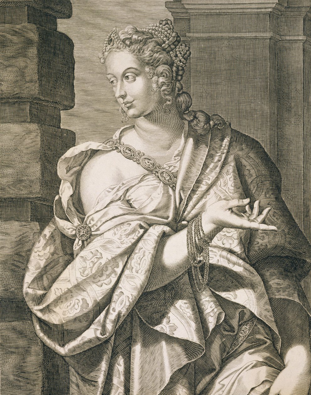 Statilia Messalina trzecia żona Nerona autorstwa Aegidius Sadeler or Saedeler