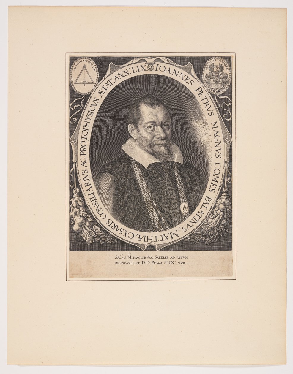 Johann Peter Magnus, lekarz autorstwa Aegidius Sadeler II