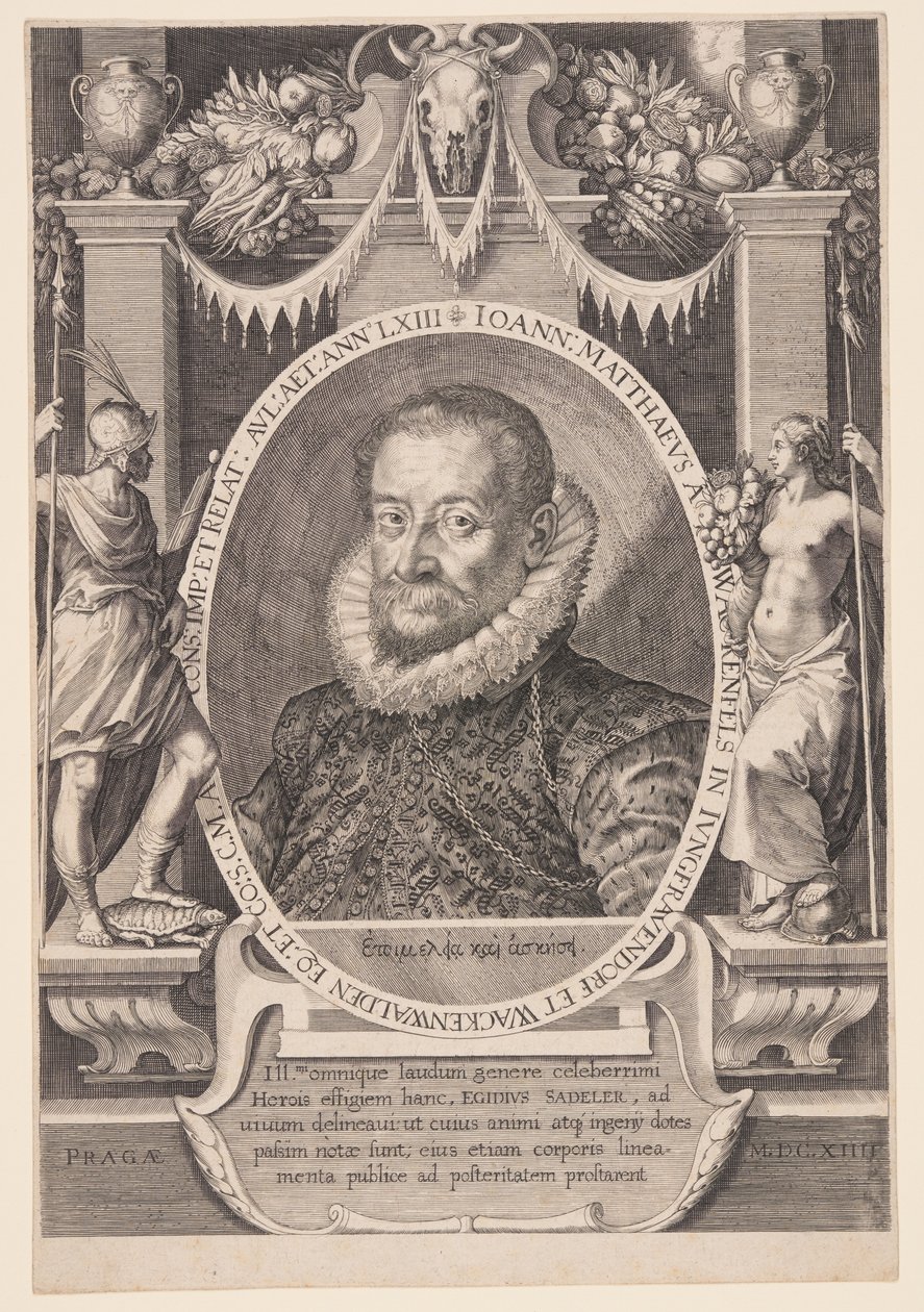 Johannes Matthaeus Wacker von Wackenfels, dyplomata autorstwa Aegidius Sadeler II